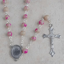 Glass beads rosary